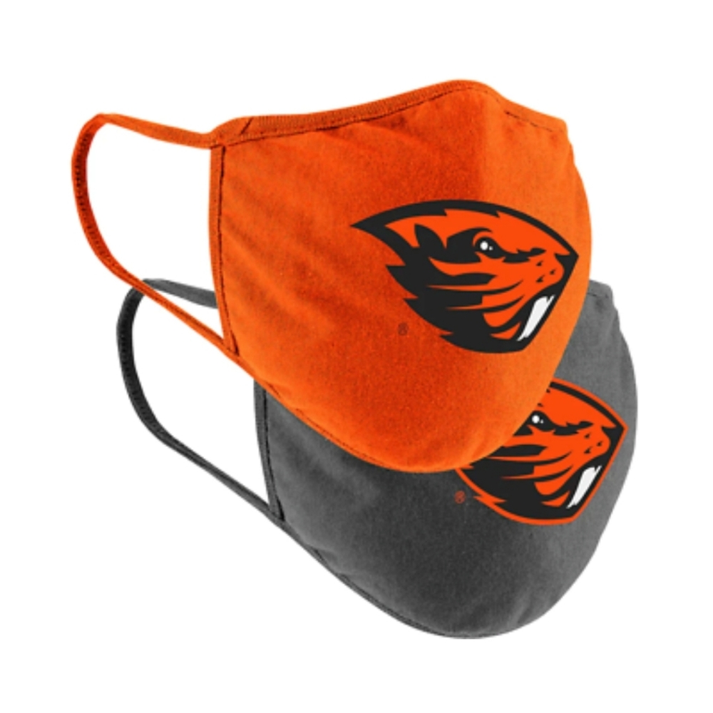 NWT Unisex Oregon State Beavers Colosseum 2 Pack Face Masks
